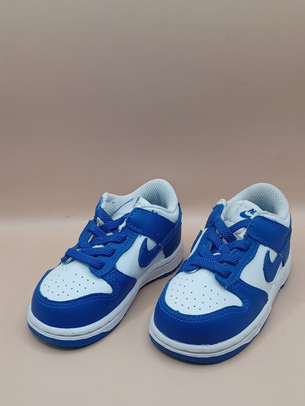 Nike Dunk Low-White/Royal Blue Youth Size 6C US FB9107-131